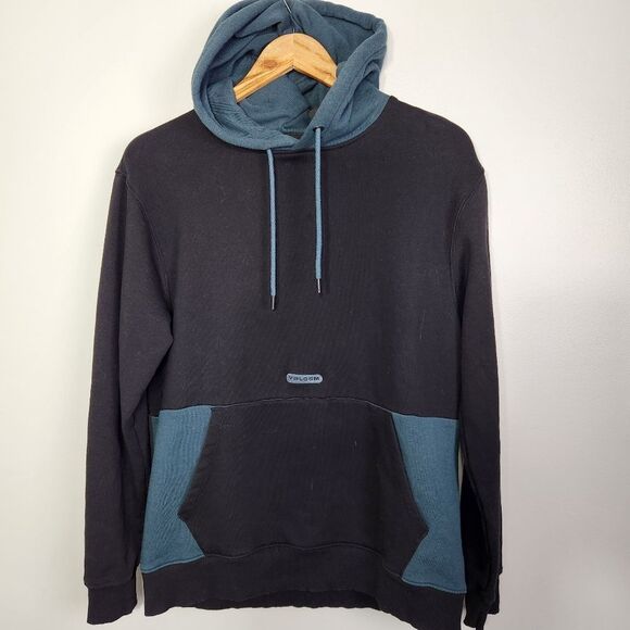 Volcom Forzee Hoodie Mens Med Black Pullover Slim Fit  school outdoor - Picture 12 of 12